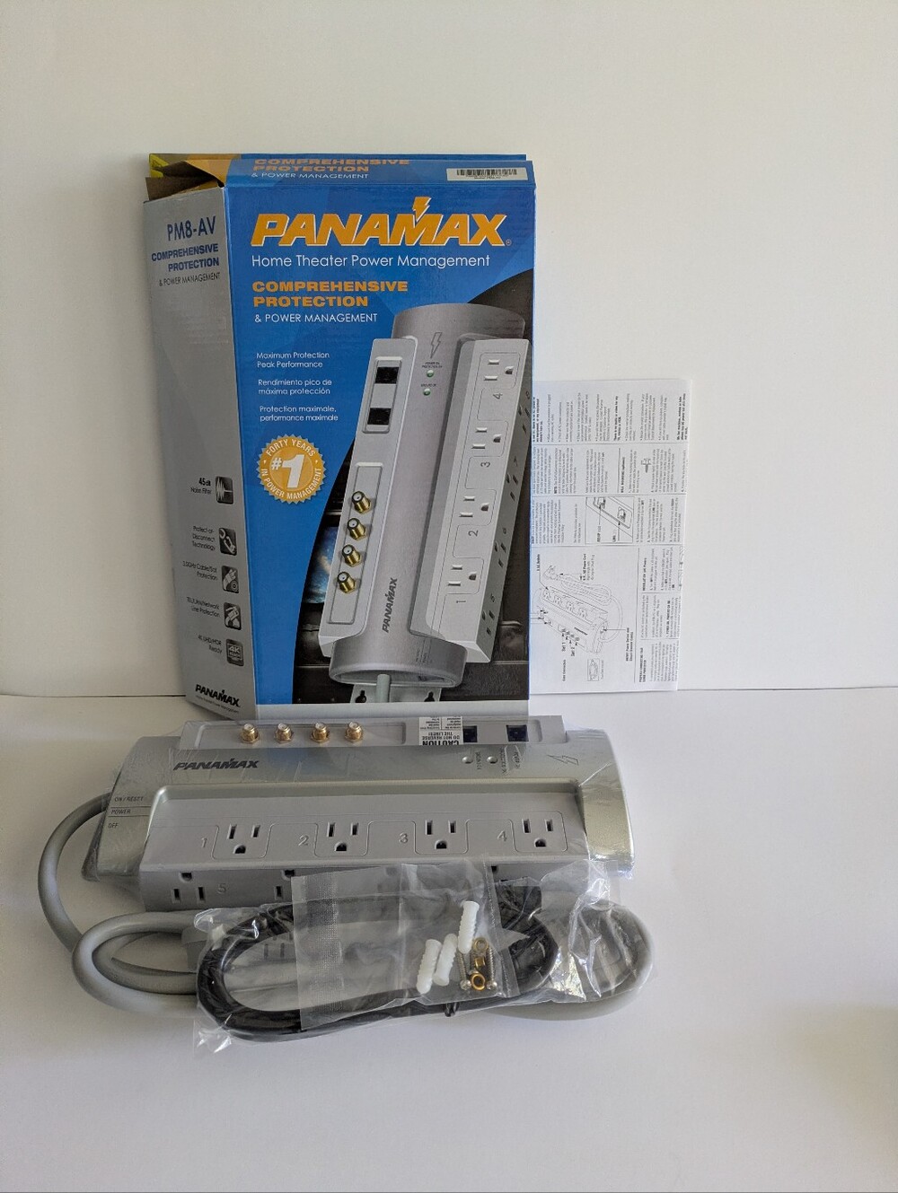 Panamax Home Theater Power Management Protector with Multiple Outlets NWT